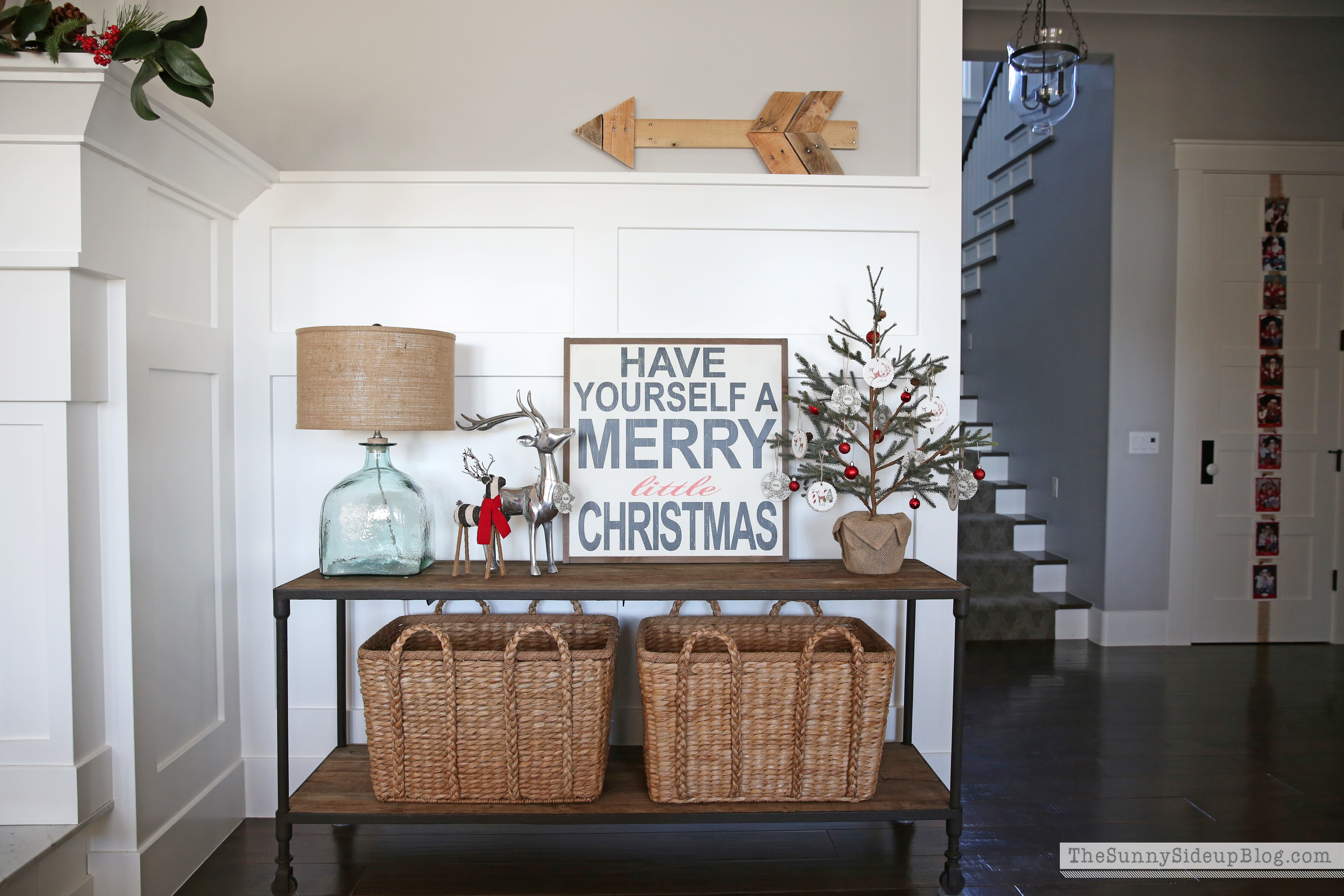 Christmas console table (Sunny Lifestyles)