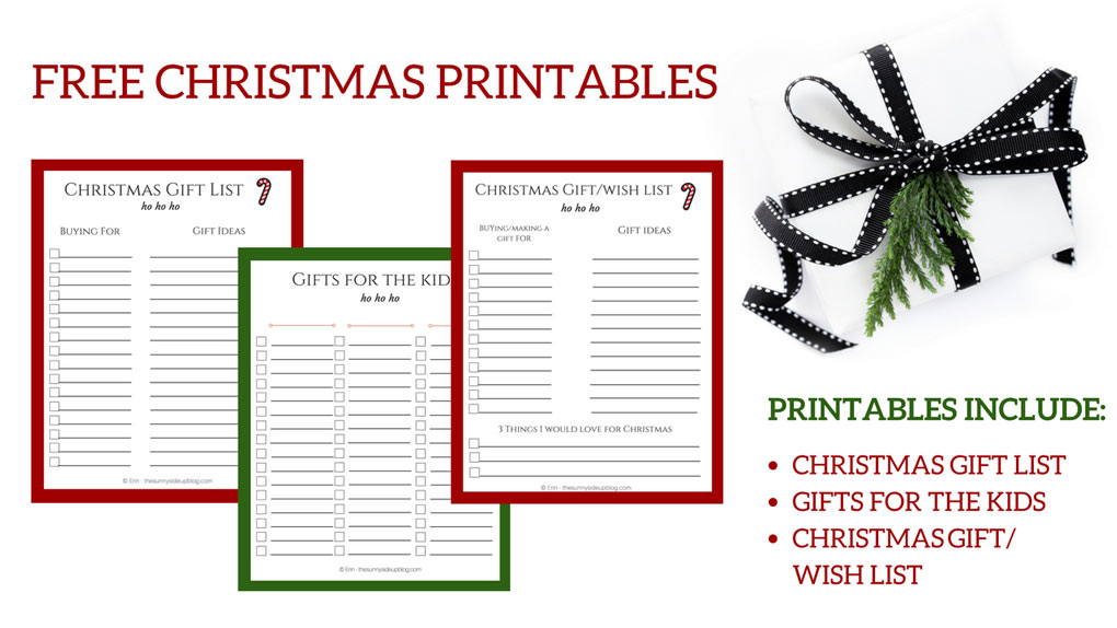 Christmas Gift Giving Printables (Sunny Lifestyles)