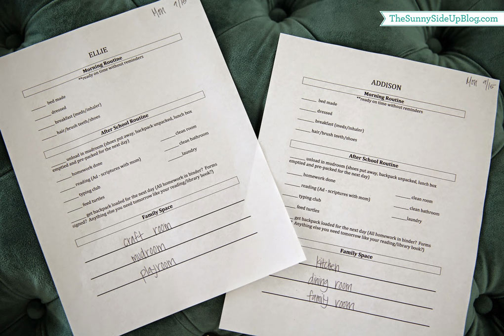 Daily Expectations - a free printable to keep your kids on task! (Sunny Lifestyles)