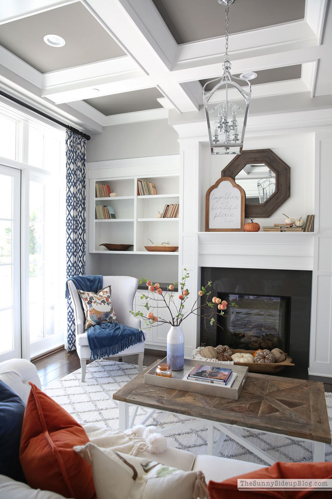 Fall Decor Formal Living Room (Sunny Lifestyles)