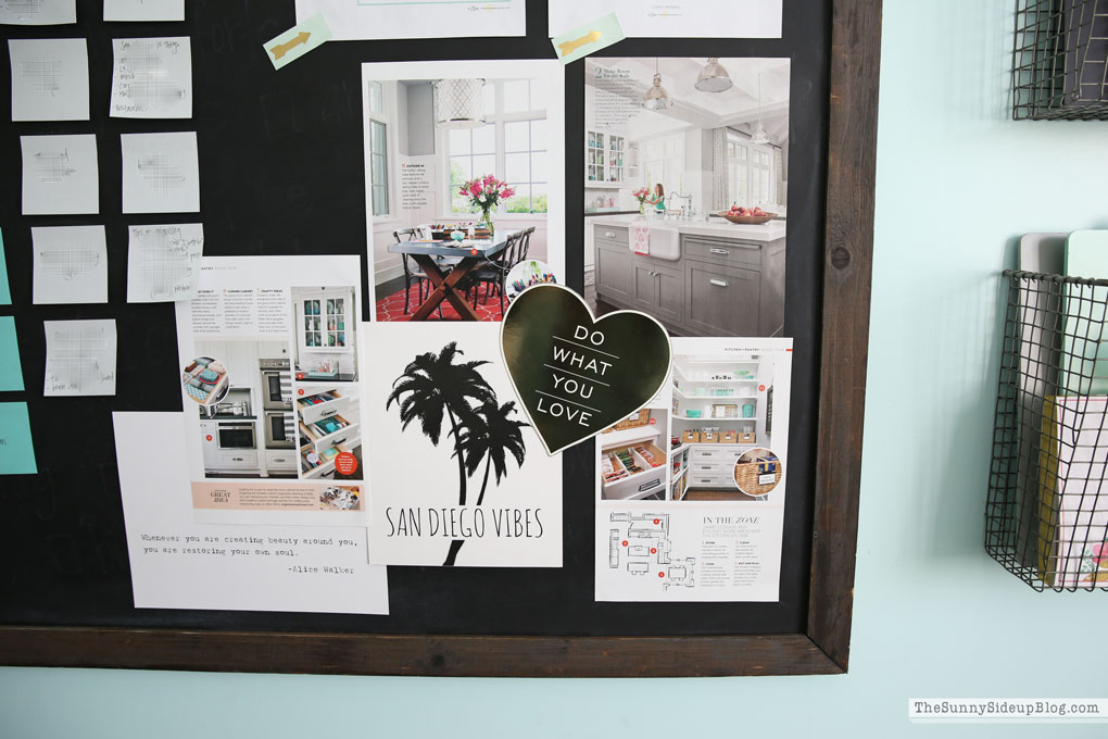 Visual goal and to-do list board (Sunny Lifestyles)
