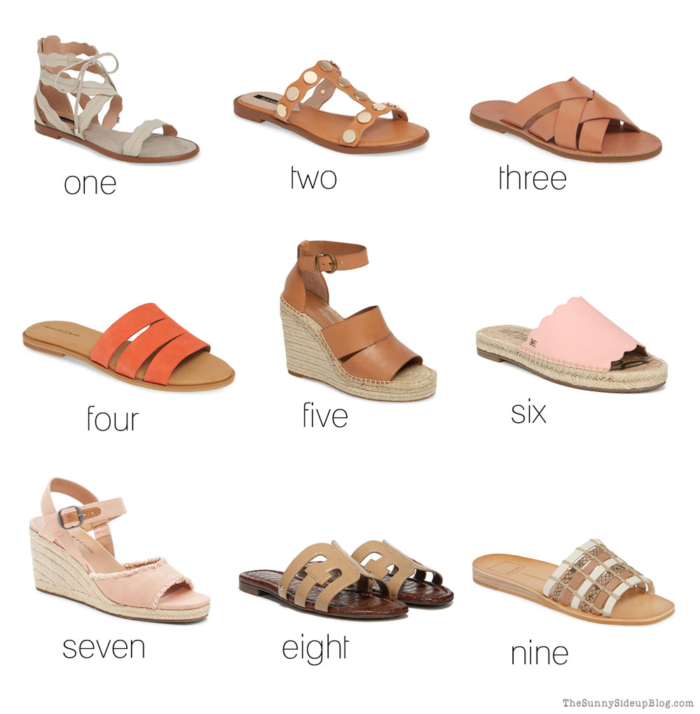 Favorite Sandals (9 under 90!) Sunny Lifestyles