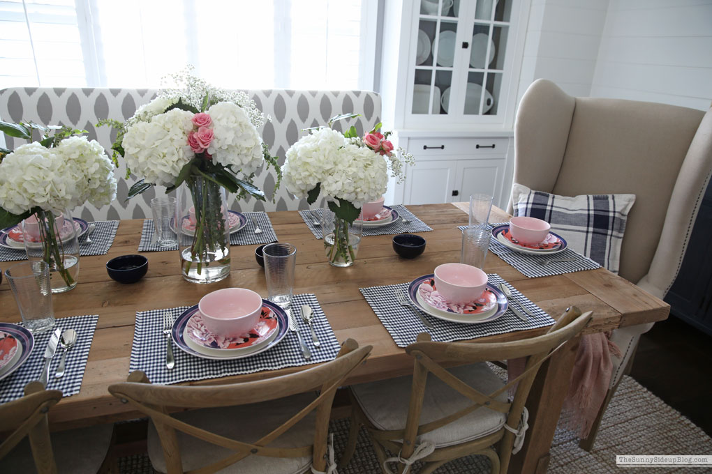 Spring/Summer Dining Tablescape (Sunny Lifestyles)