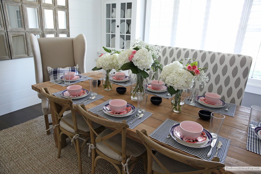 Spring/Summer Dining Tablescape (Sunny Lifestyles)