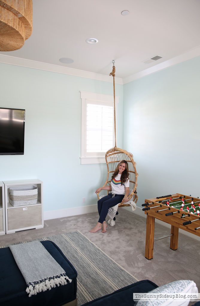 Playroom update (rattan chair) Sunny Lifestyles