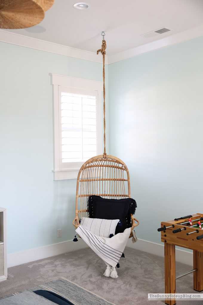 Playroom update (rattan chair) Sunny Lifestyles