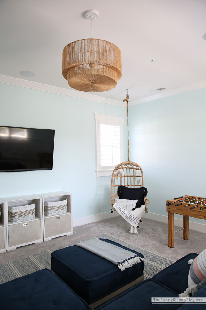 Playroom update (rattan chair) Sunny Lifestyles