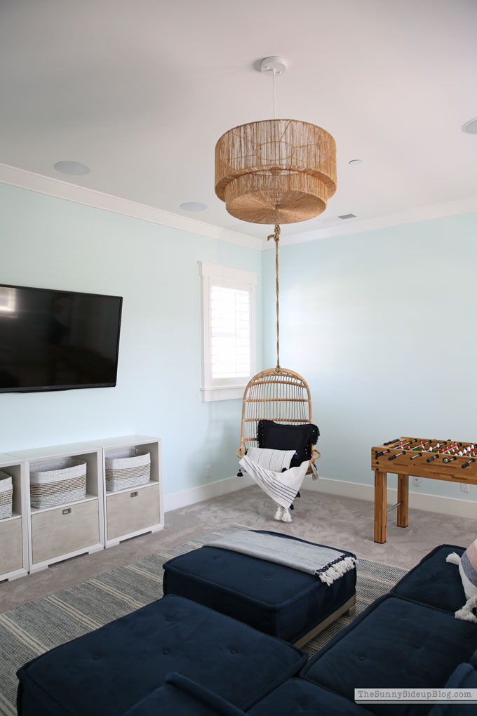 Playroom update (rattan chair) Sunny Lifestyles