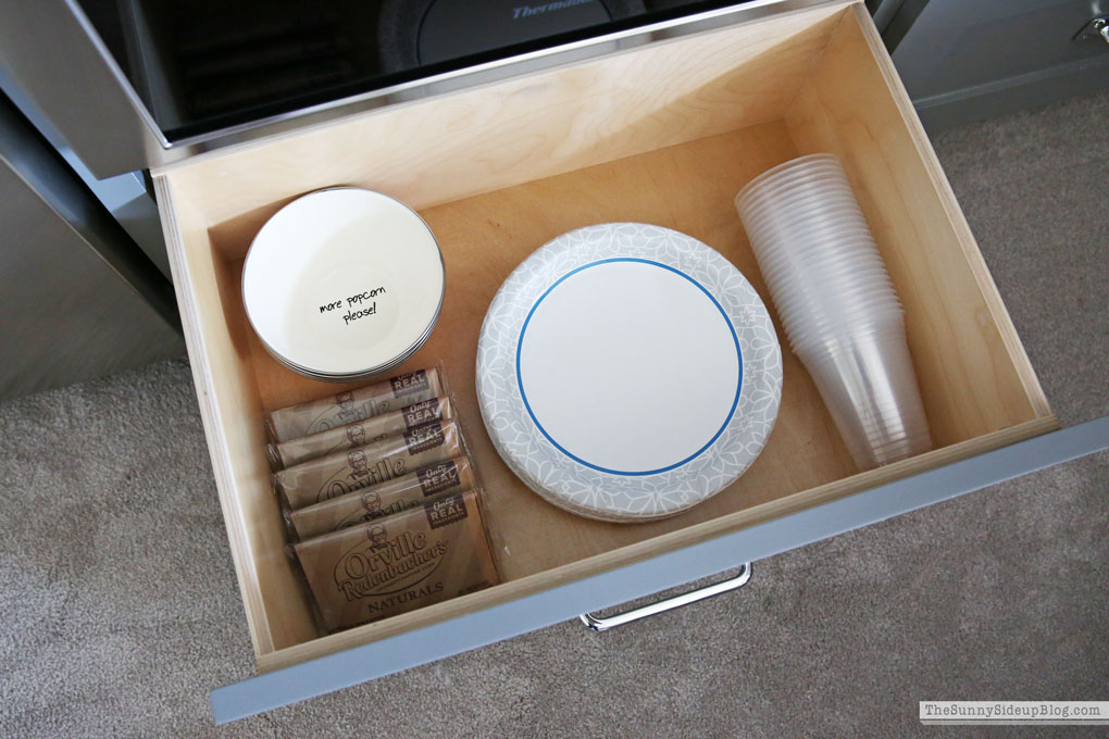 Theatre Room (organized drawers!) Sunny Lifestyles