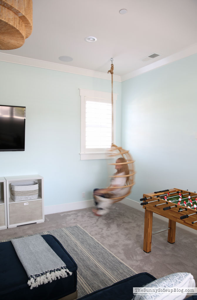 Playroom update (rattan chair) Sunny Lifestyles