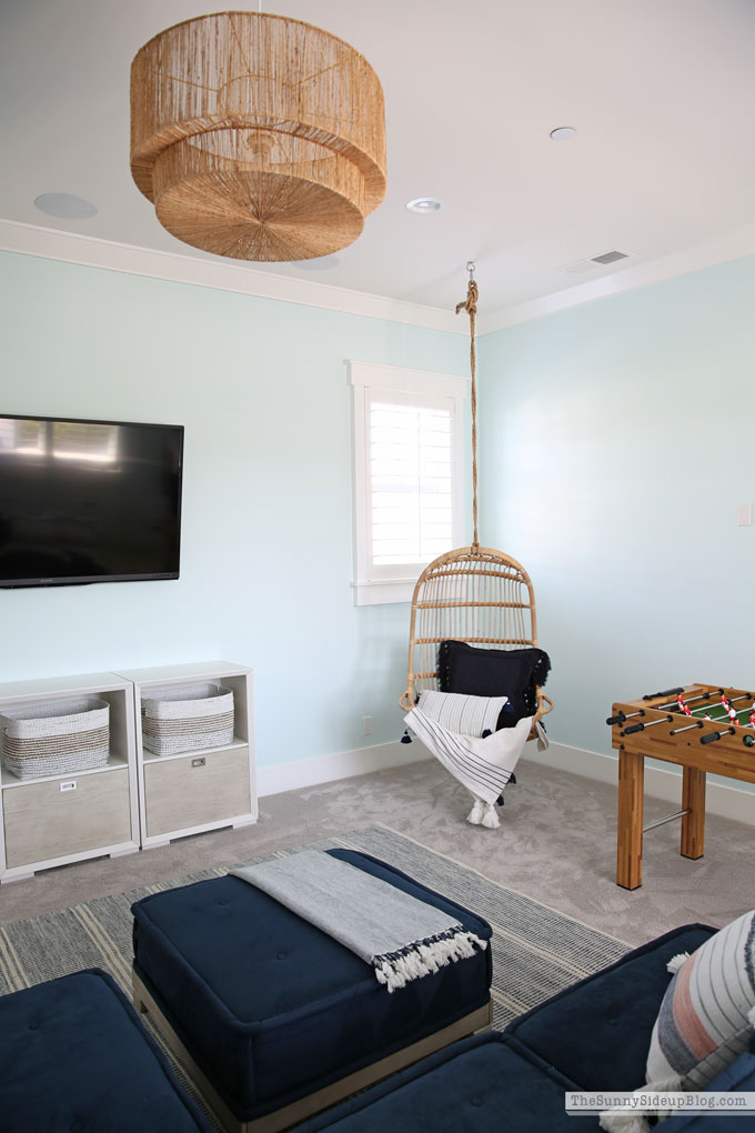 Playroom update (rattan chair) Sunny Lifestyles