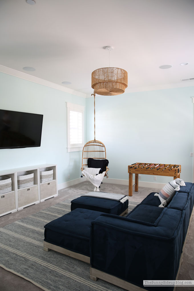 Playroom update (rattan chair) Sunny Lifestyles