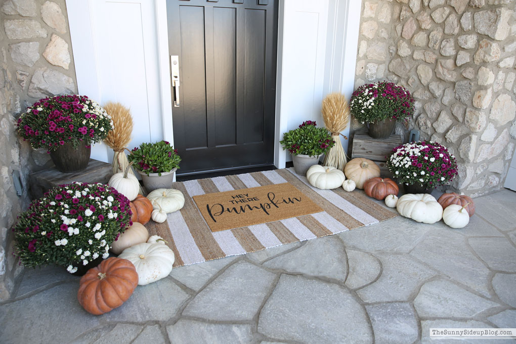 Purple and White Fall Porch (Sunny Lifestyles)