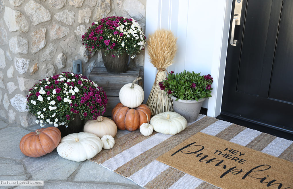 Purple and White Fall Porch (Sunny Lifestyles)