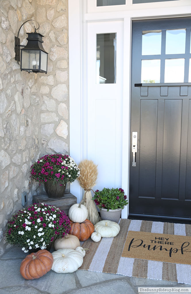 Purple and White Fall Porch (Sunny Lifestyles)