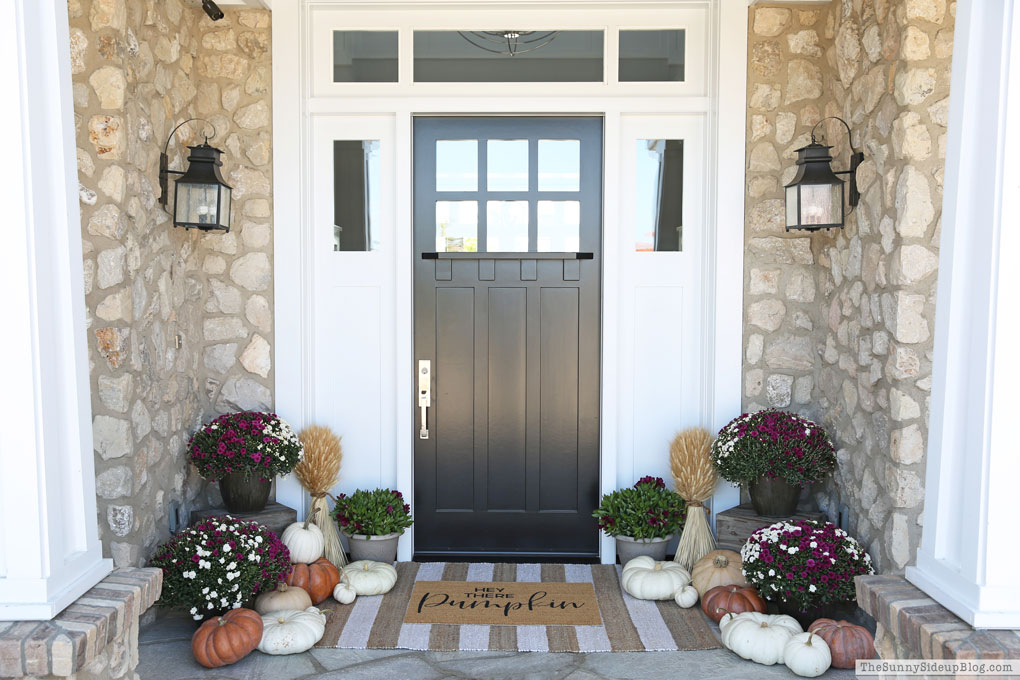 Purple and White Fall Porch (Sunny Lifestyles)