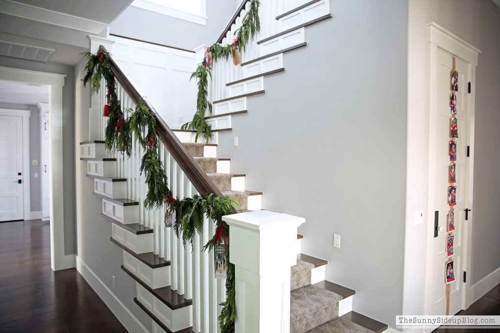 How to attach garland to a fireplace mantel (Sunny Lifestyles)