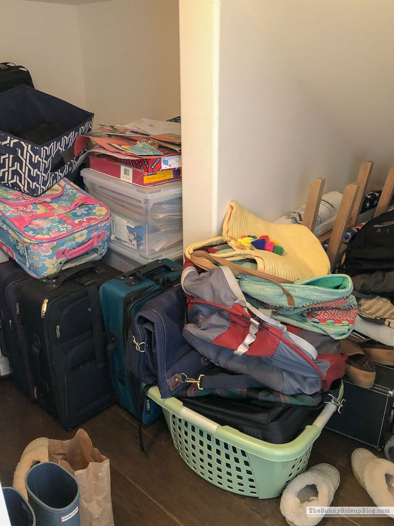 Organized Luggage Closet (Sunny Lifestyles)