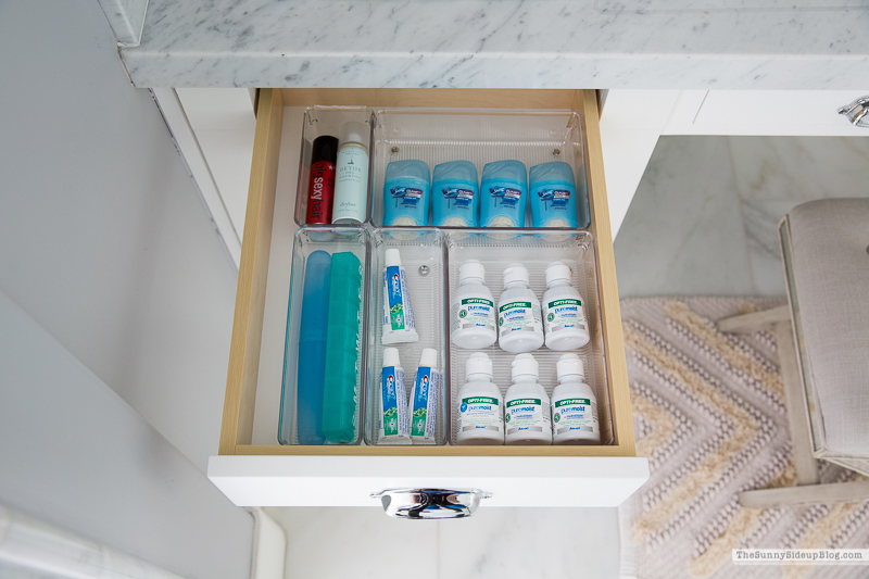 Organized Bathroom Drawers (Sunny Lifestyles)