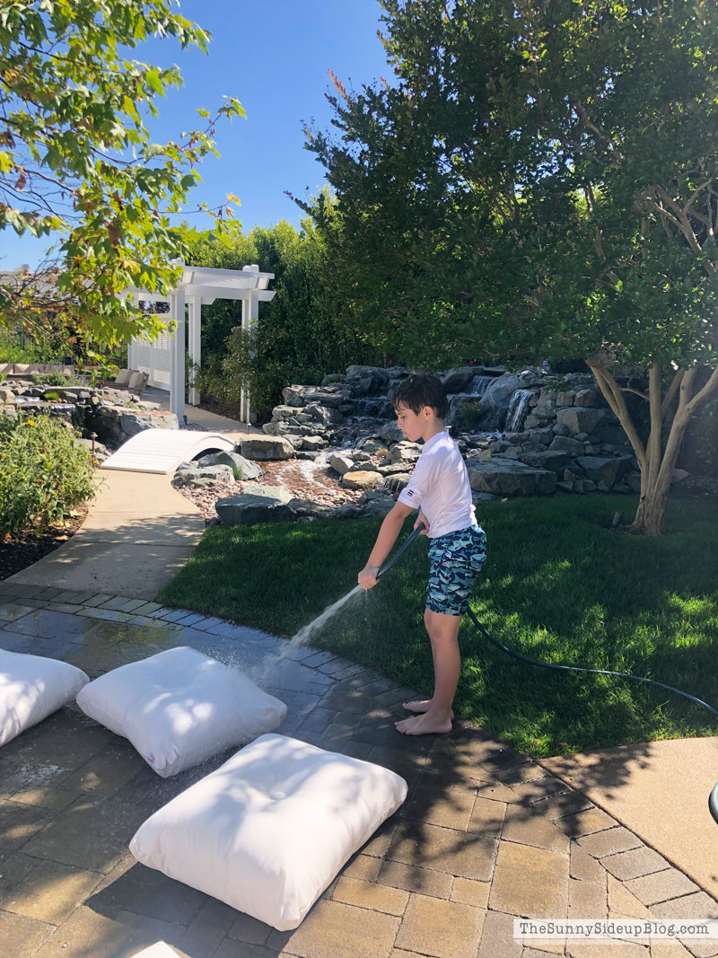 How to wash outdoor patio cushions (Sunny Lifestyles)