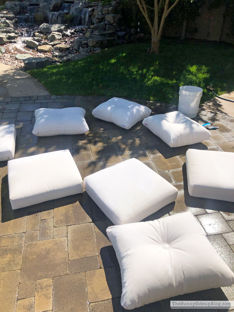 How to wash outdoor patio cushions (Sunny Lifestyles)