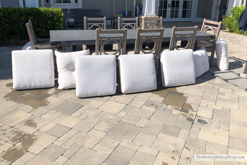 How to wash outdoor patio cushions (Sunny Lifestyles)
