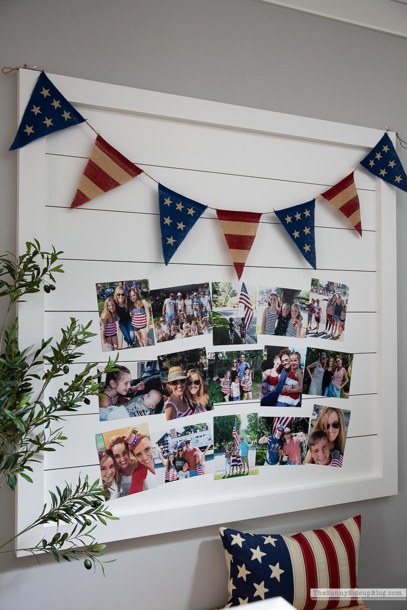 4th of July Picture Gallery Wall (Sunny Lifestyles)