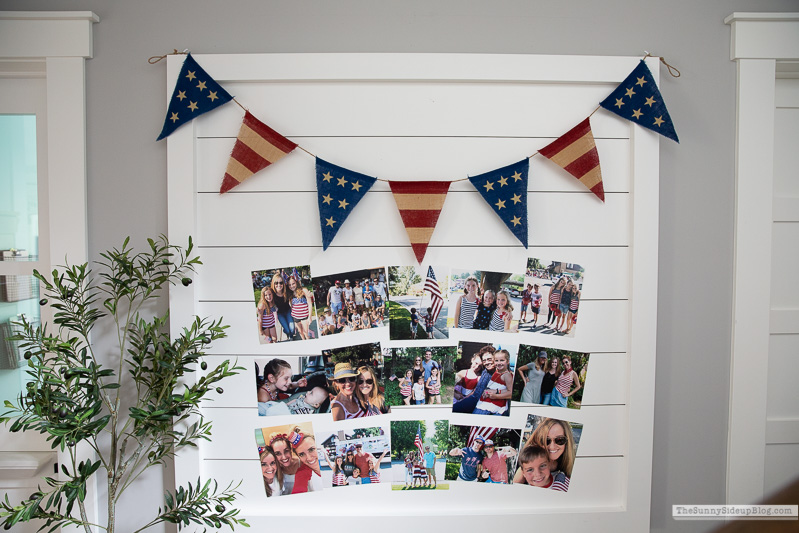4th of July Picture Gallery Wall (Sunny Lifestyles)