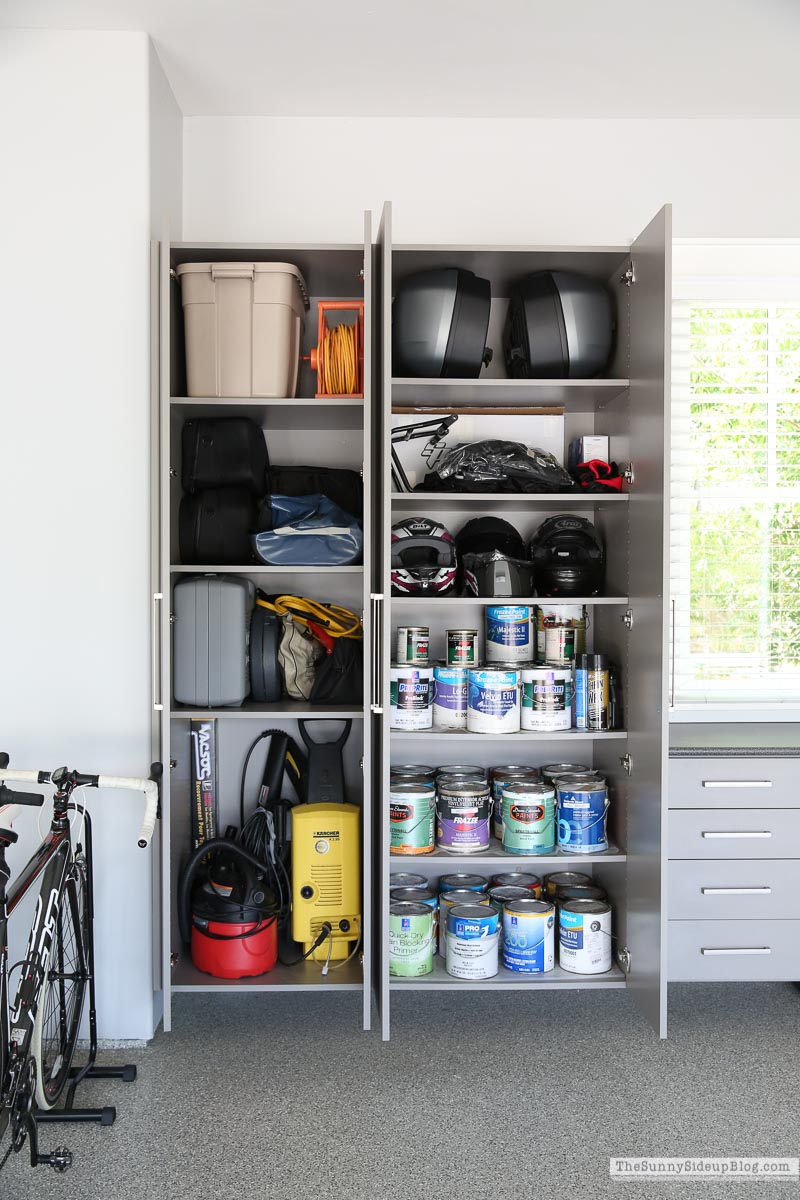 Organized Garage Cupboards (Sunny Lifestyles)