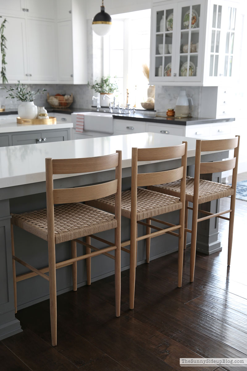 Fall decor and new barstools (Sunny Lifestyles)