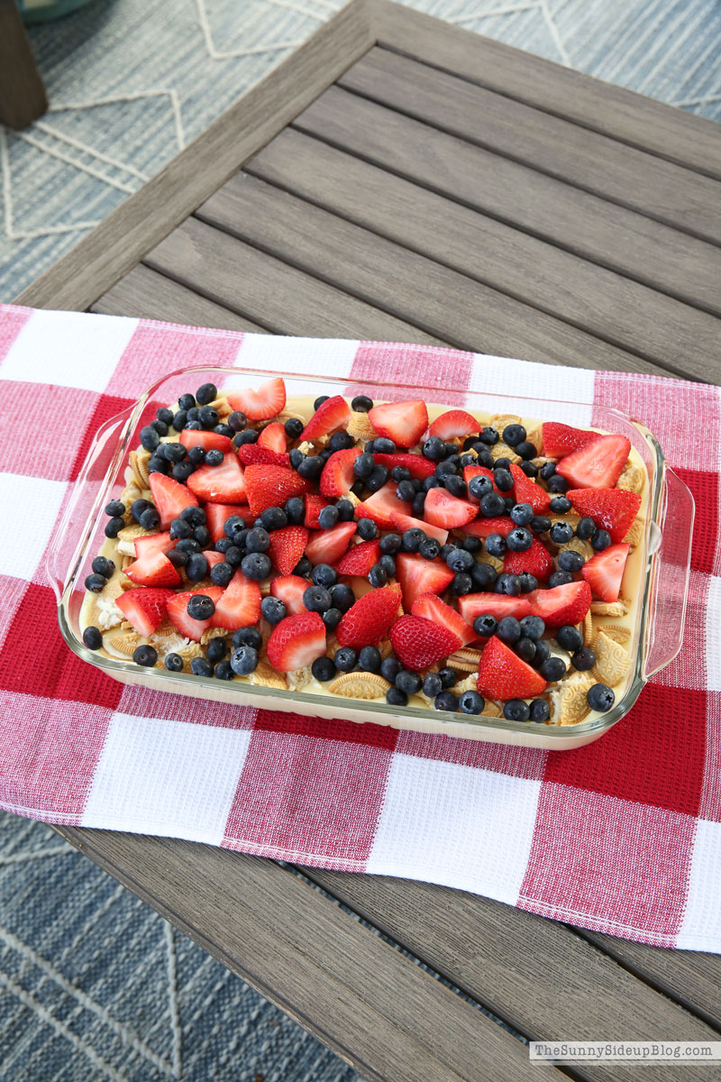 4th of July layered pudding dessert (Sunny Lifestyles)