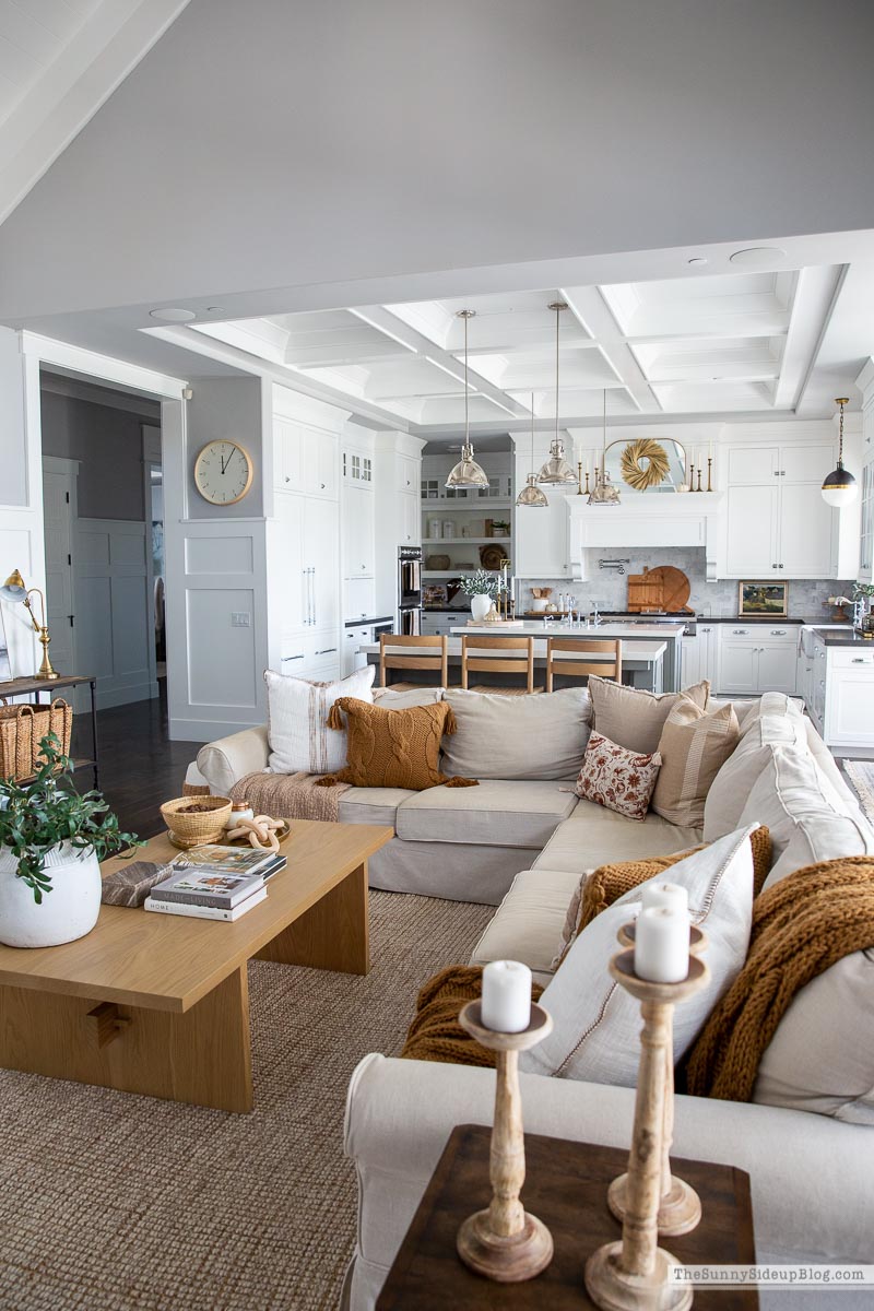 Fall Family Room Decor (Sunny Lifestyles)