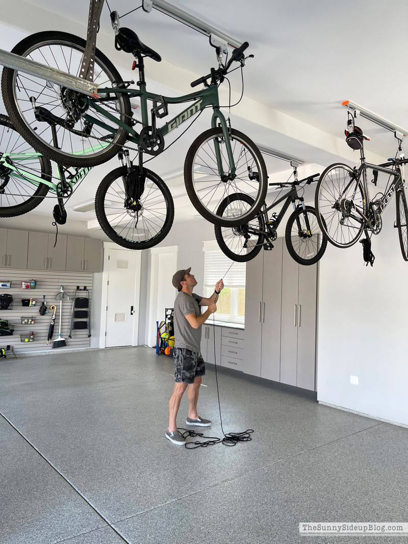 Hanging Bike Garage Organization (Sunny Lifestyles)