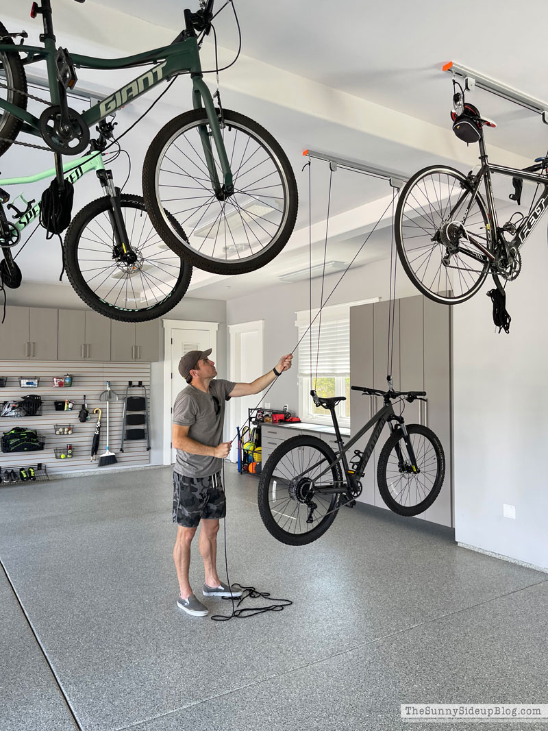 Hanging Bike Garage Organization (Sunny Lifestyles)