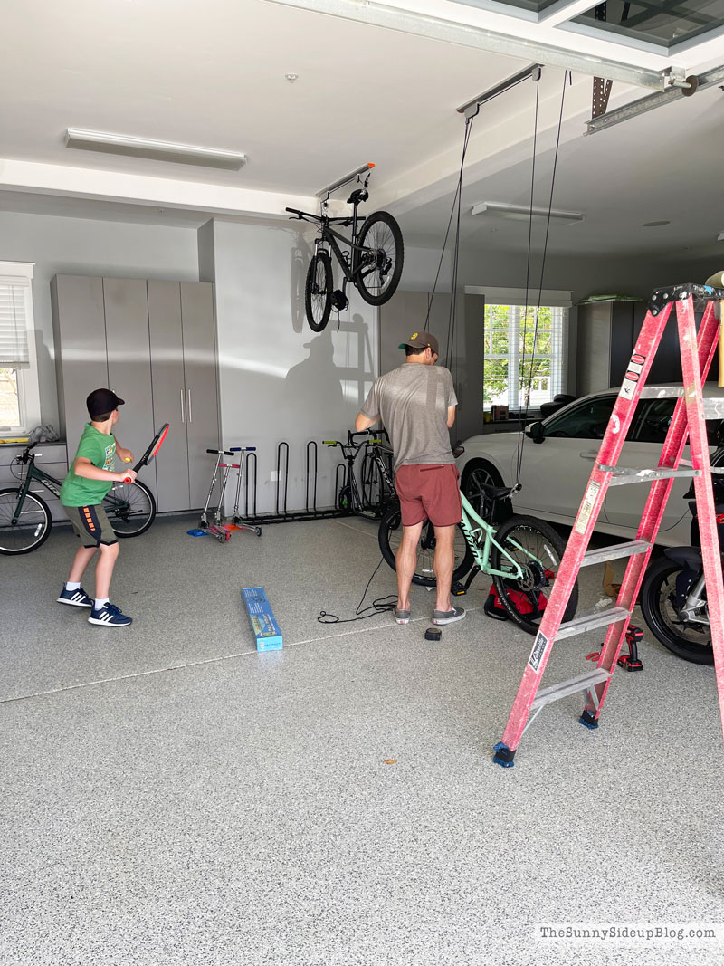 Hanging Bike Garage Organization (Sunny Lifestyles)