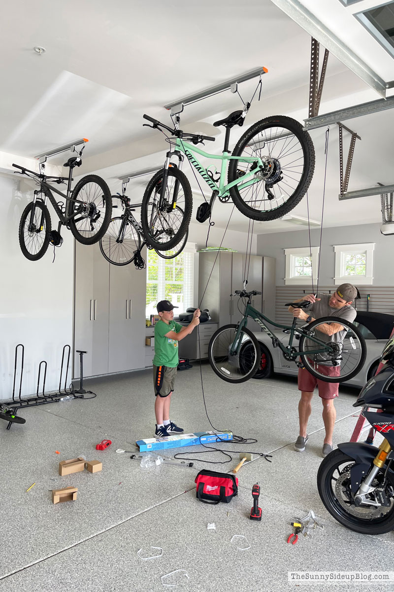 Hanging Bike Garage Organization (Sunny Lifestyles)