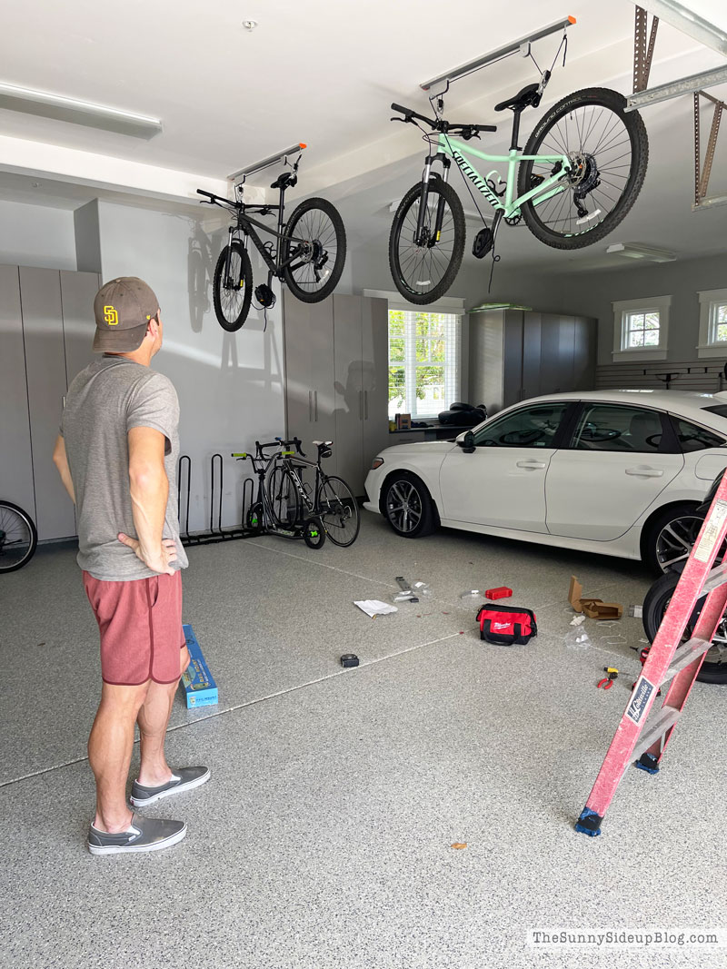 Hanging Bike Garage Organization (Sunny Lifestyles)