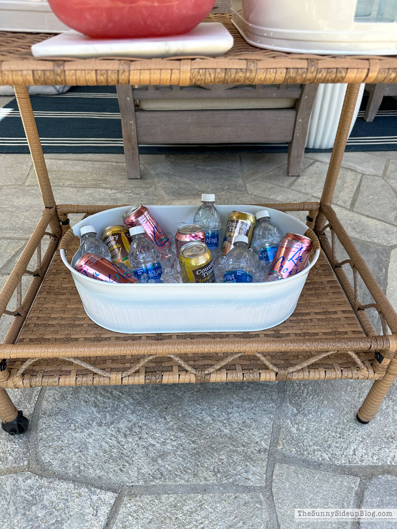 Wicker Bar Cart (Sunny Lifestyles)