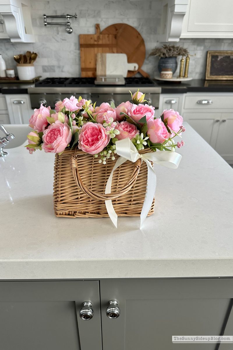 Basket with Peonies (Sunny Lifestyles)