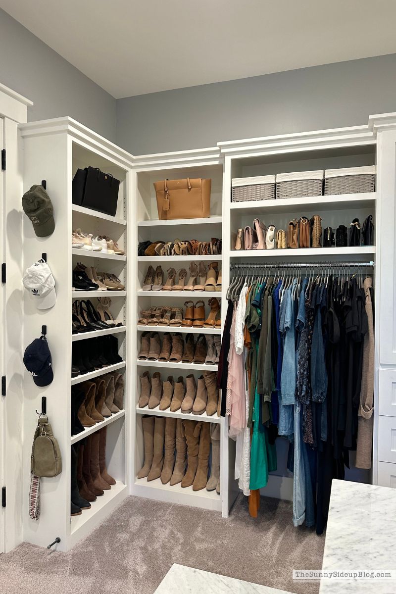 Closet with Hat Hooks Full (Sunny Lifestyles)
