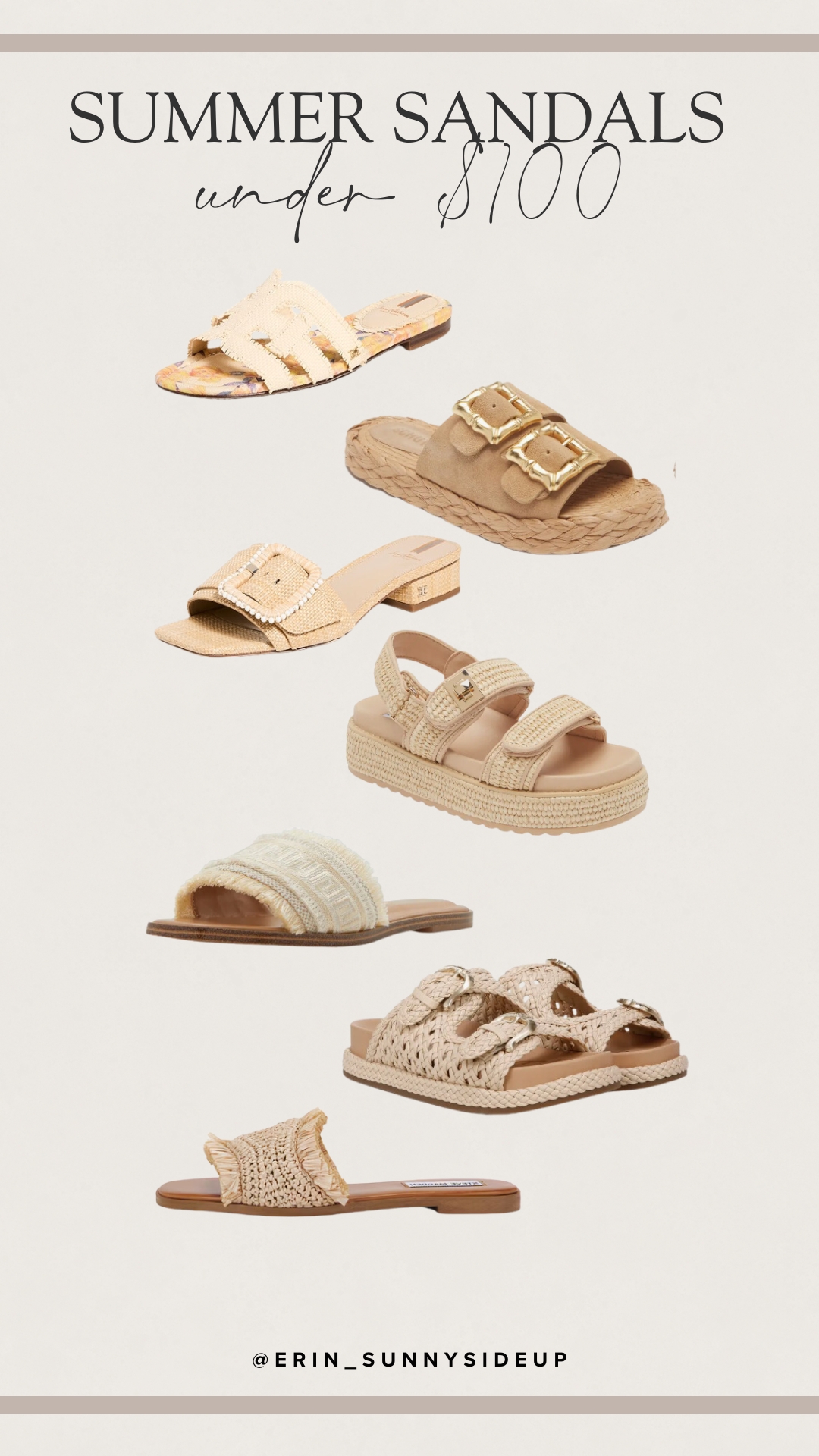 Summer Sandals Under $100 (Sunny Lifestyles Blog)
