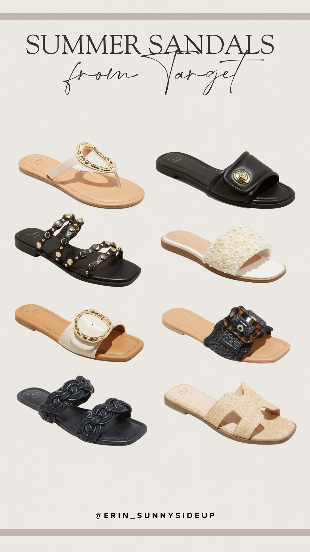 Summer Sandals from Target (Sunny Lifestyles Blog)