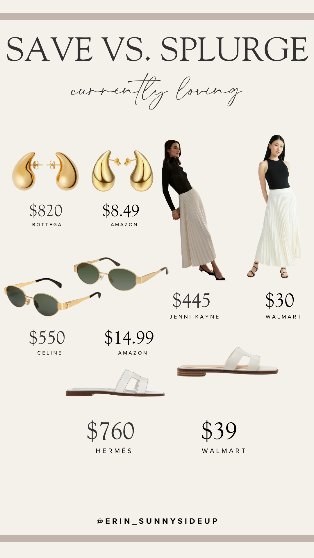 Save Vs. Splurge (Sunny Lifestyles Blog)