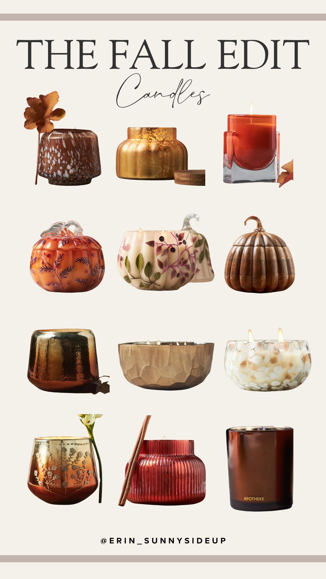 Fall Candles (Sunny Lifestyles)
