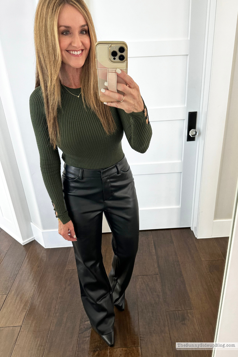 Faux Leather Pants (Sunny Lifestyles)
