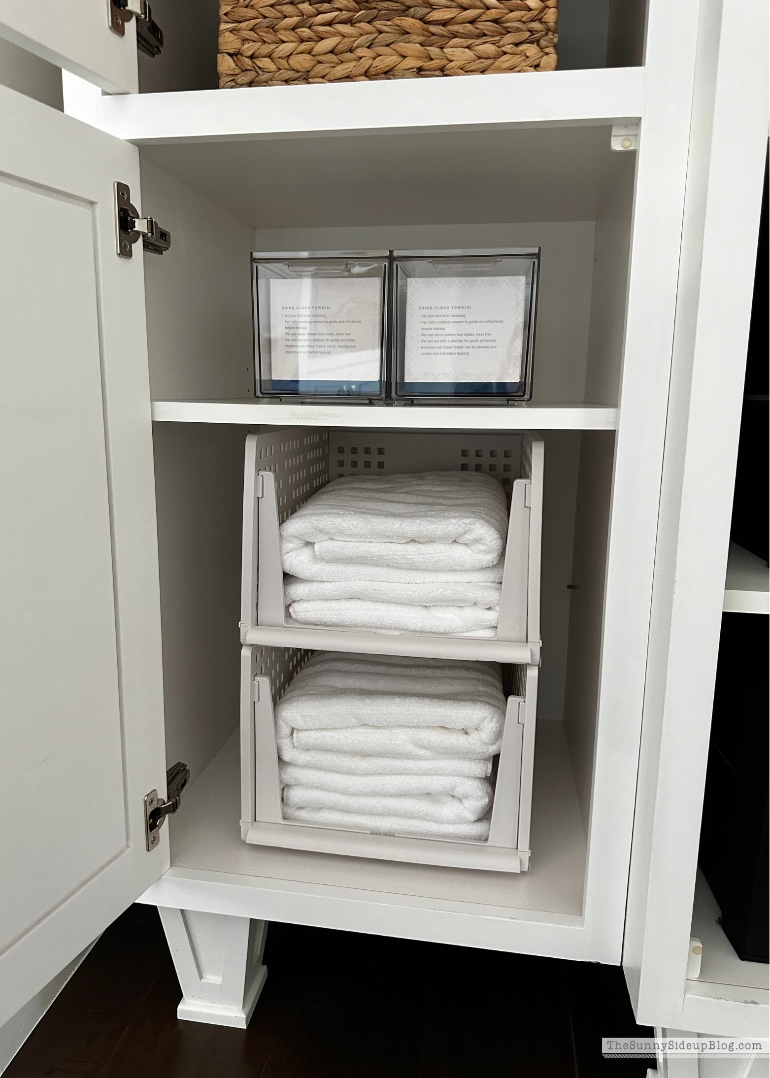 Wayfair Organized Linen Cupboard (Sunny Lifestyles Blog)