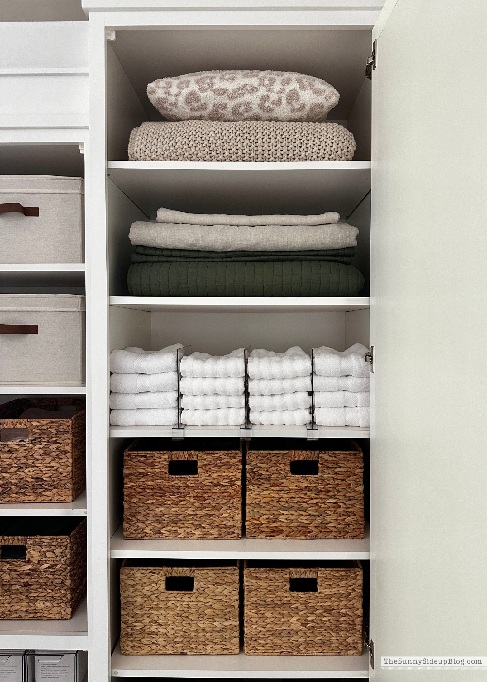 Wayfair Organized Linen Cupboard (Sunny Lifestyles Blog)