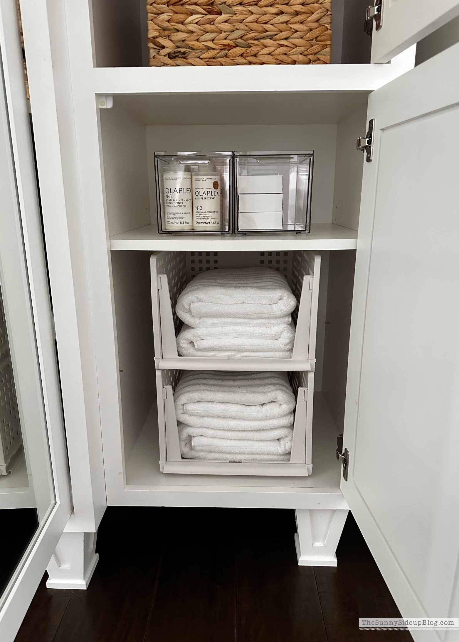 Wayfair Organized Linen Cupboard (Sunny Lifestyles Blog)