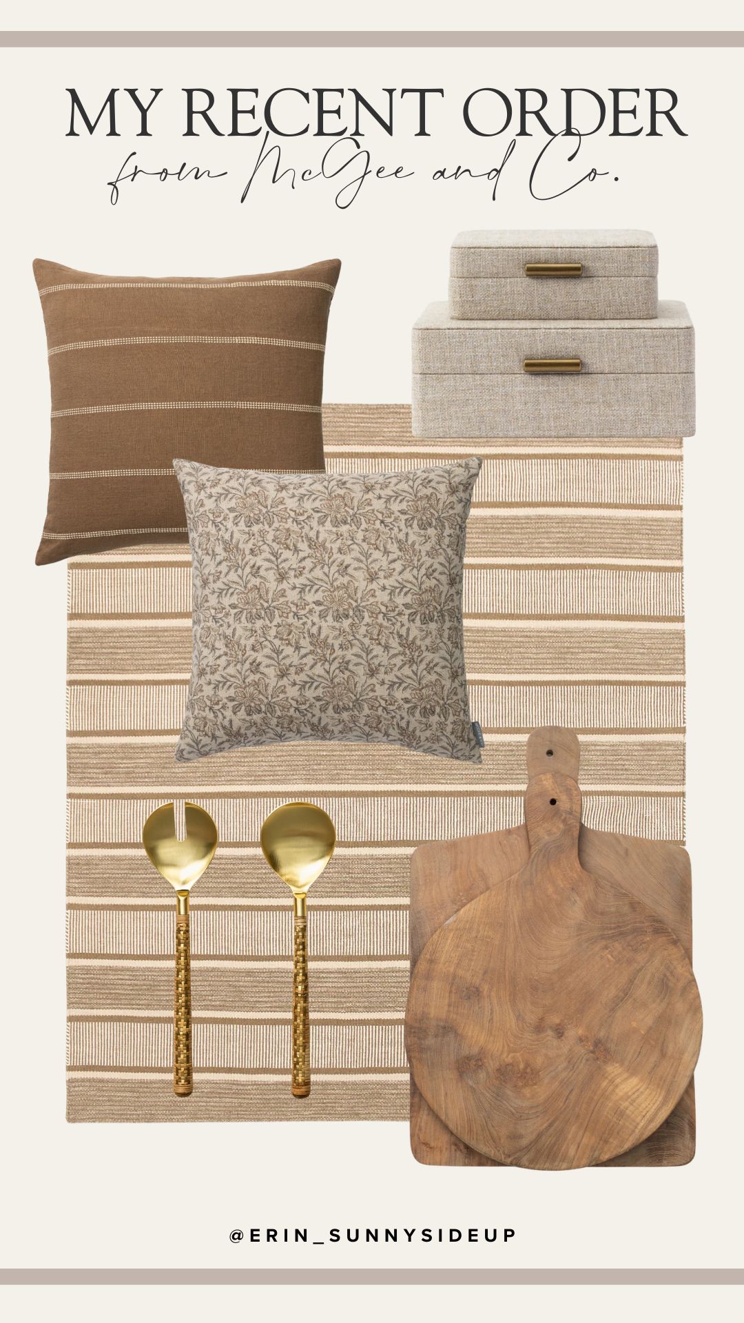 McGee & Co Recent Order (Sunny Lifestyles Blog)