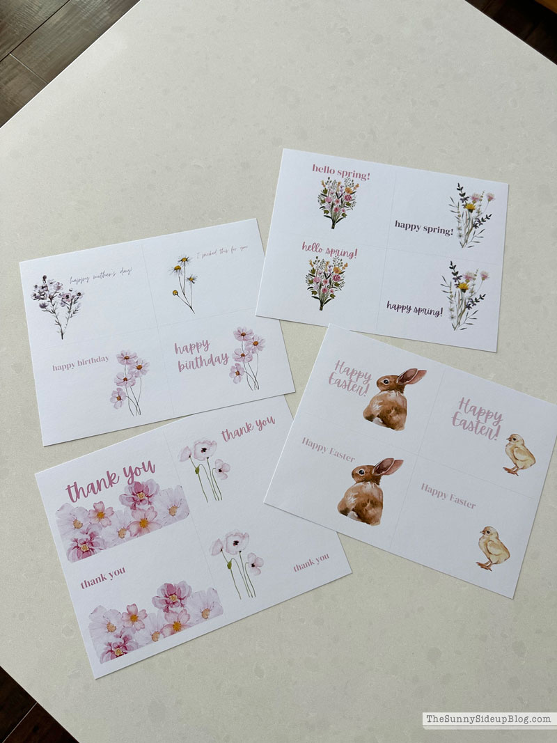 Spring Gift Cards (Sunny Lifestyles)